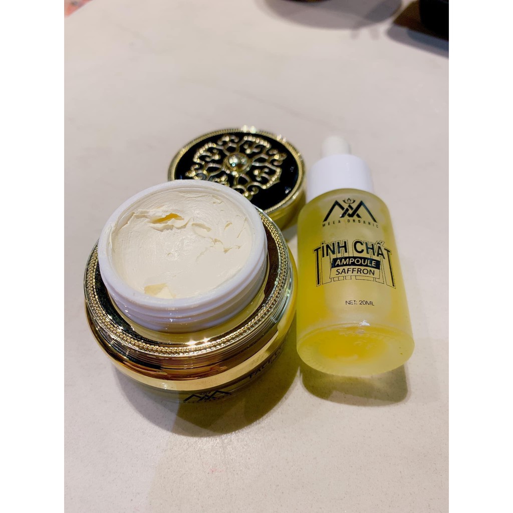 [Chính Hãng] Combo Face Collagen DNA Cá Hồi MEEA Organic và Tinh chất ampoule saffron
