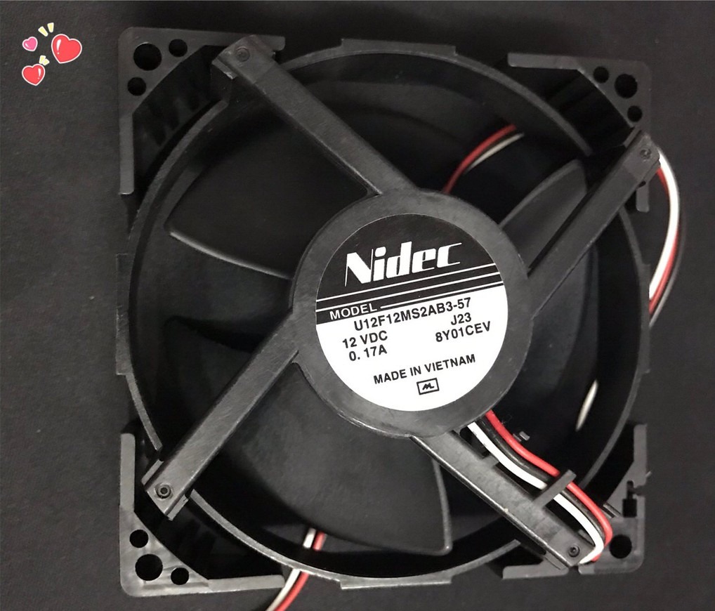 [HCM]Quạt tủ lạnh DC 12v-3 dây- 3 cánh 9x9cm  ( Dùng cho tủ lạnh)