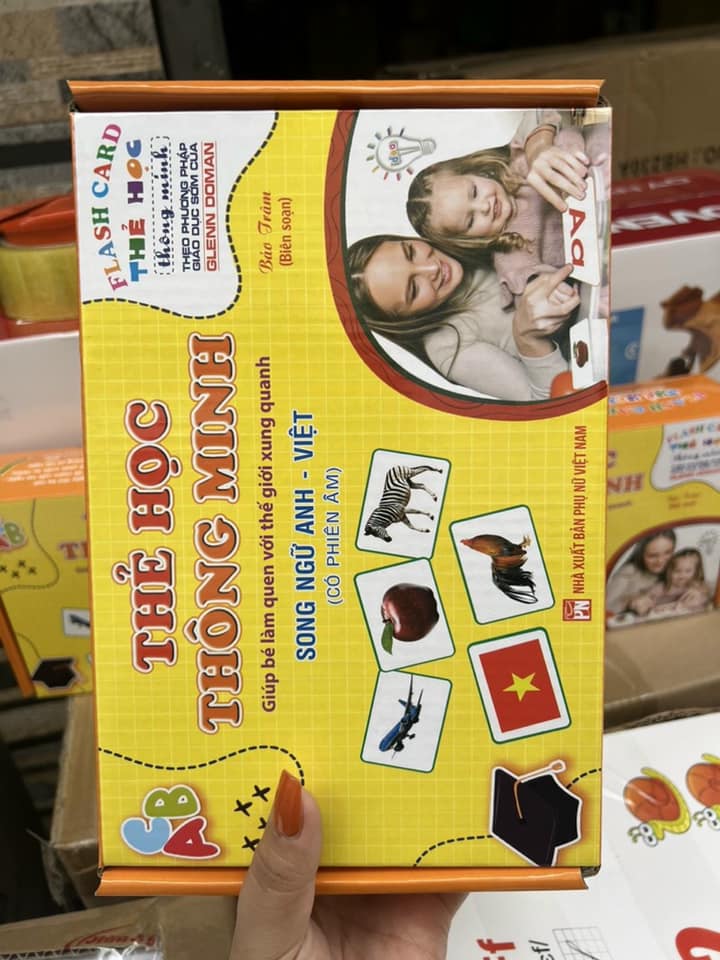 Bộ thẻ Flash Card song ngữ size to