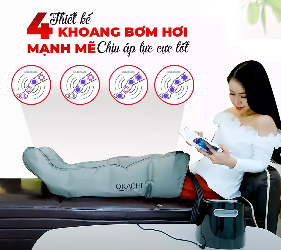 [HCM]Máy nén ép suy giãn tĩnh mạch OKACHI LUXURY JP-2000