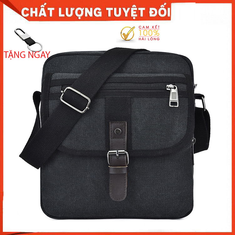 Túi đeo chéo vải bố nam nữ thời trang hàn quốc