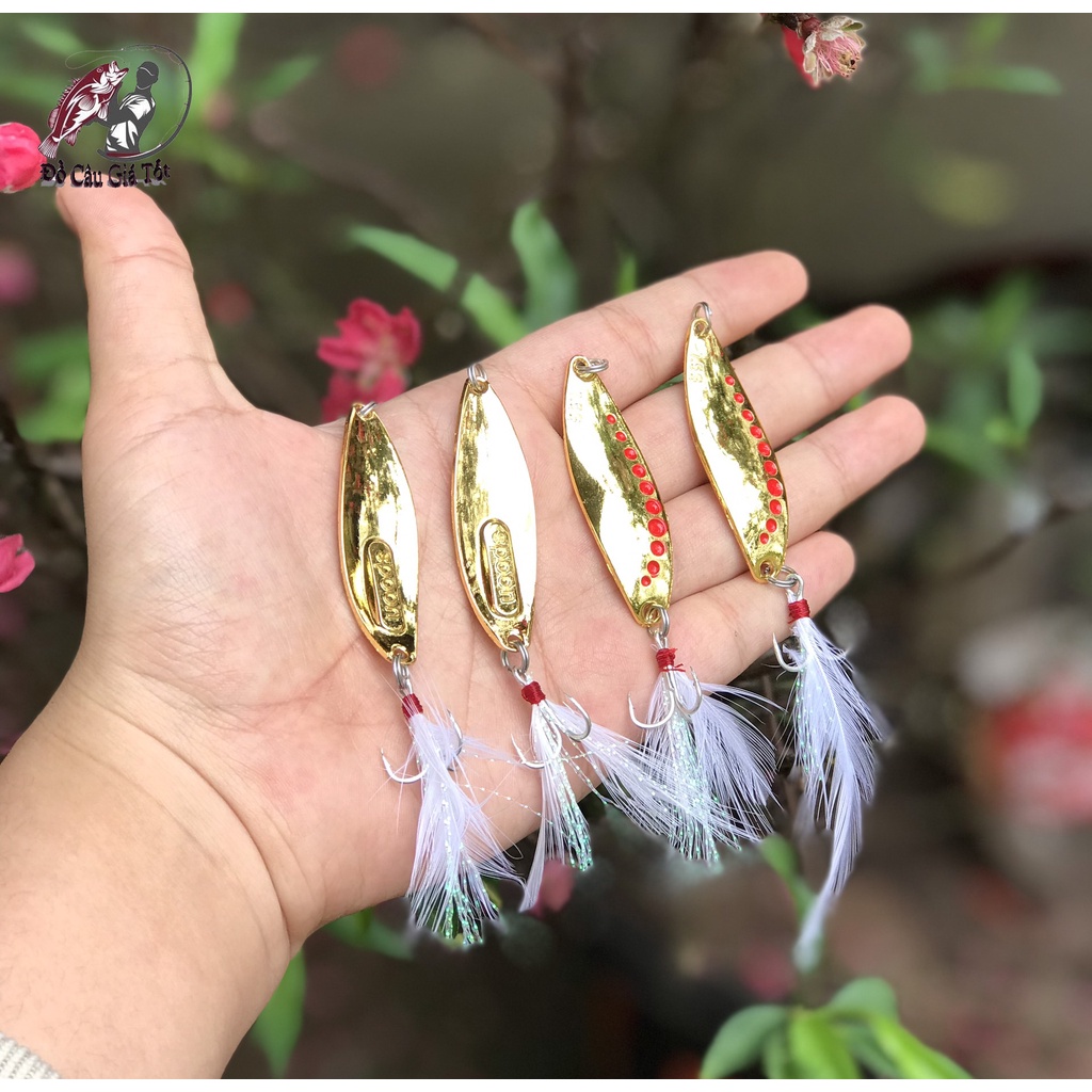 Mồi thìa spoon, mồi thìa lượn chuyên câu lure cá lóc, cá suối