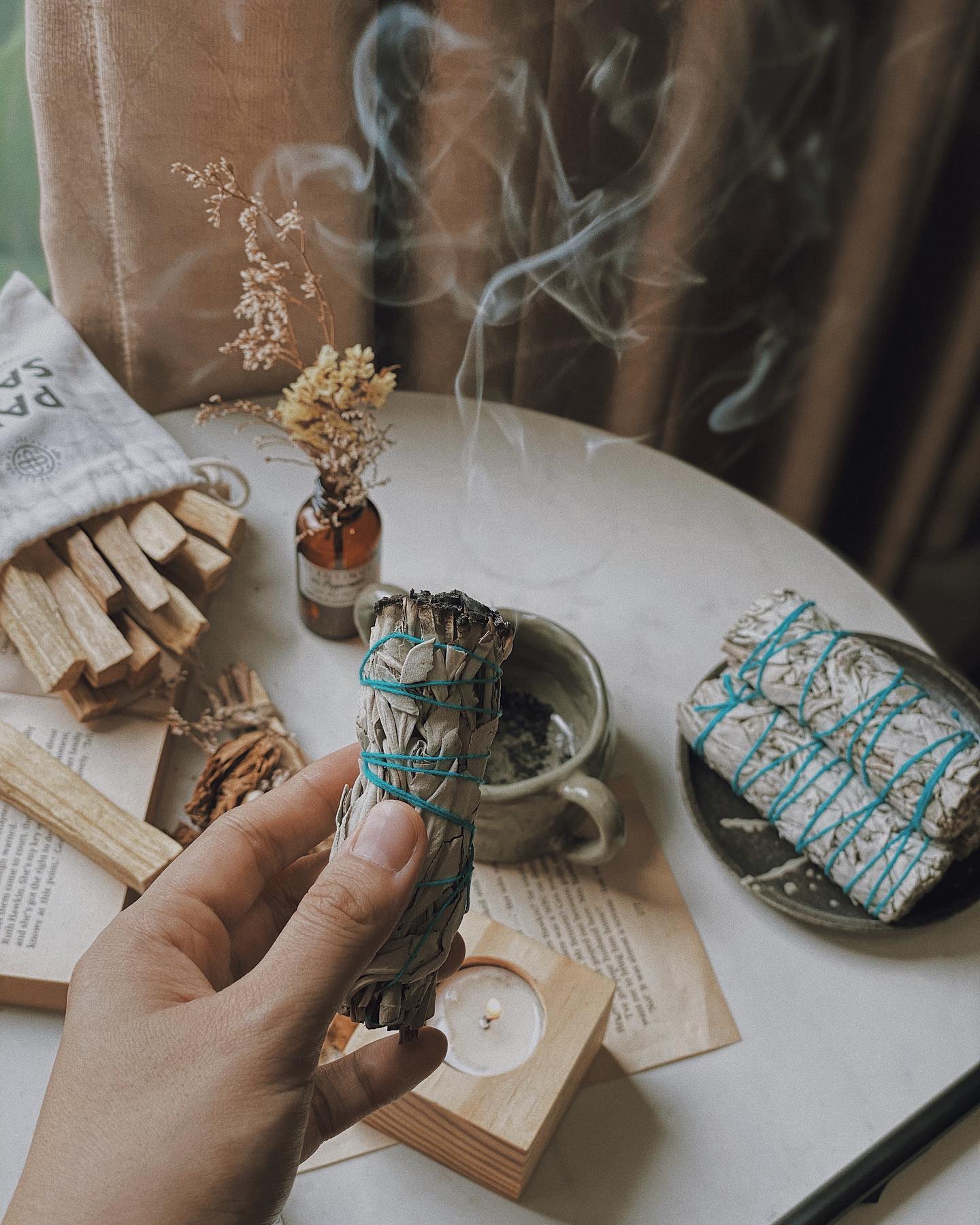 [HCM]Bó Xô Thơm Trắng (White Sage)