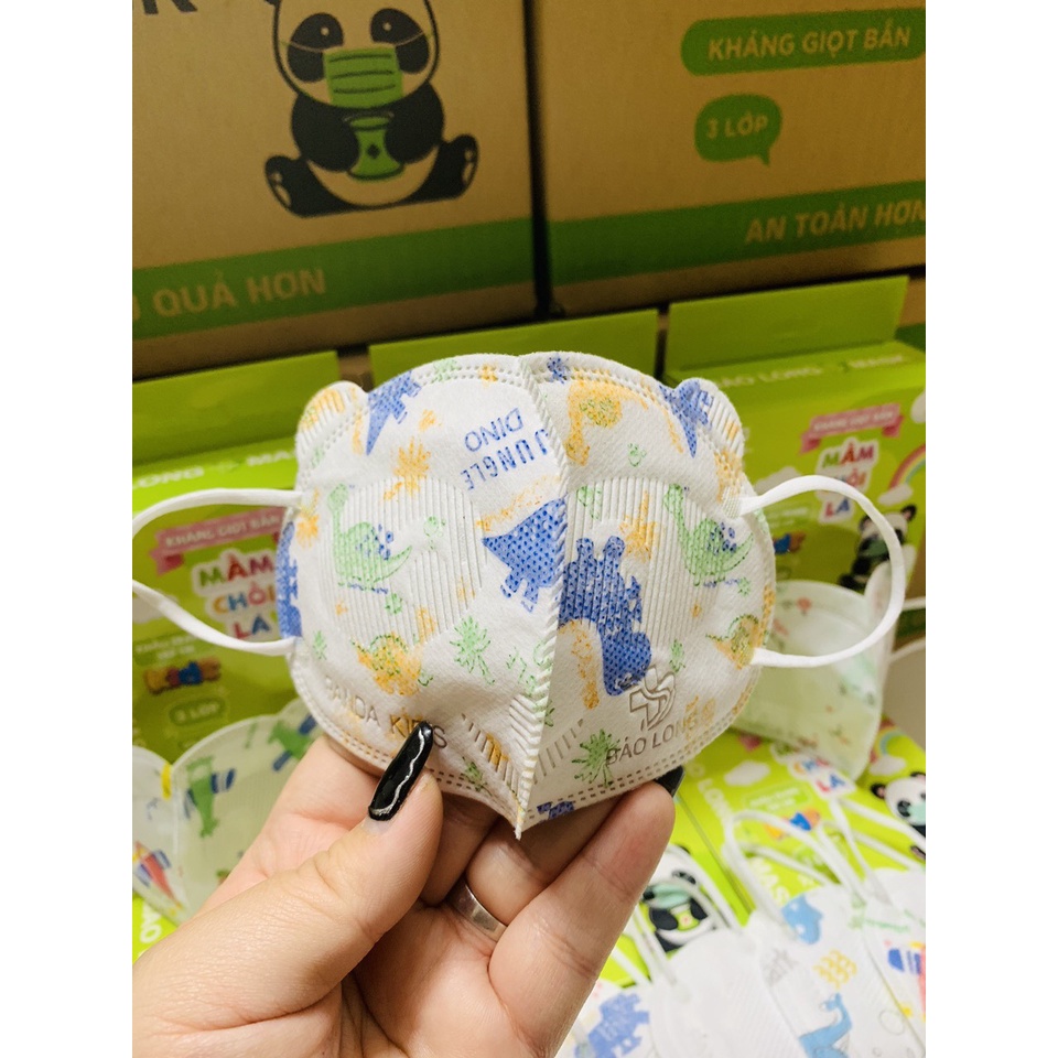 Set 10 Chiếc Khẩu trang trẻ em kháng giọt bắn mầm chồi lá