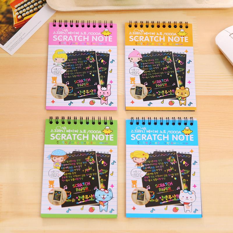 [HCM]Sổ Scratch Note – Sổ Than Ma Thuật Cầu Vồng A6