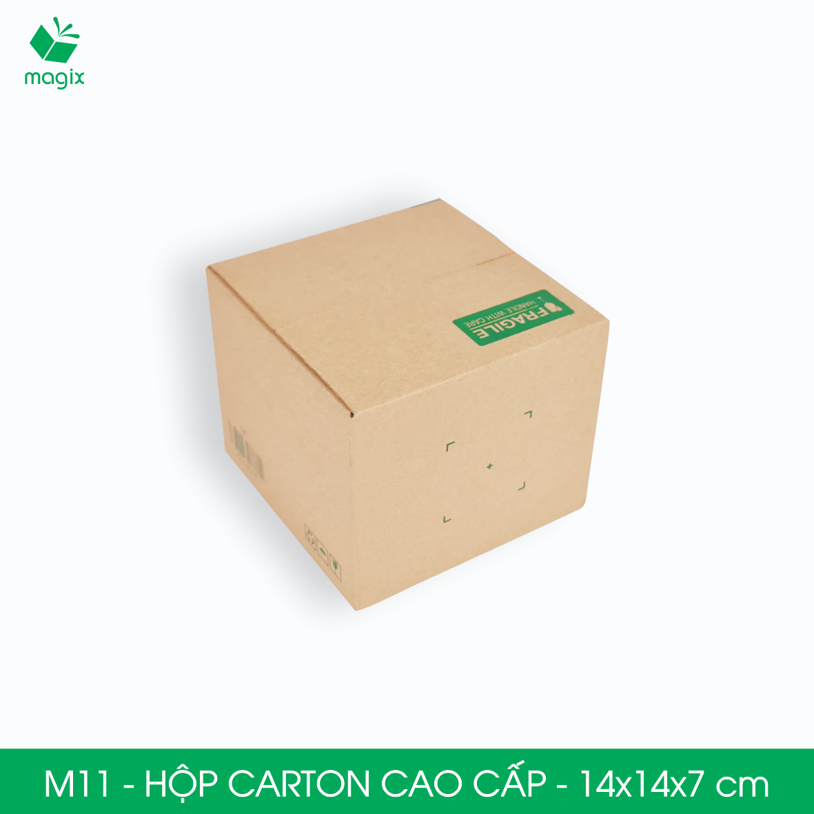M11 - 14x14x7 cm - 60 hộp carton đóng hàng cao cấp - Thùng carton, hộp gói hàng | Magix Packaging
