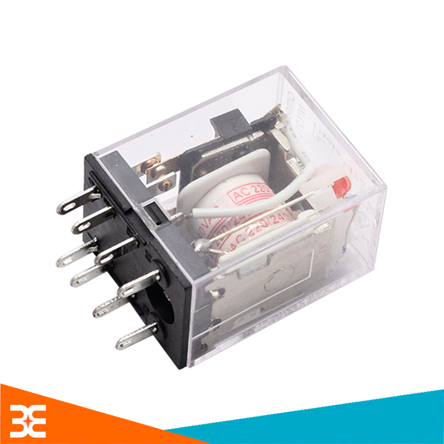 Relay Omron 220V-5A 8P ( Tặng Kèm Đế Relay 8 Chân )