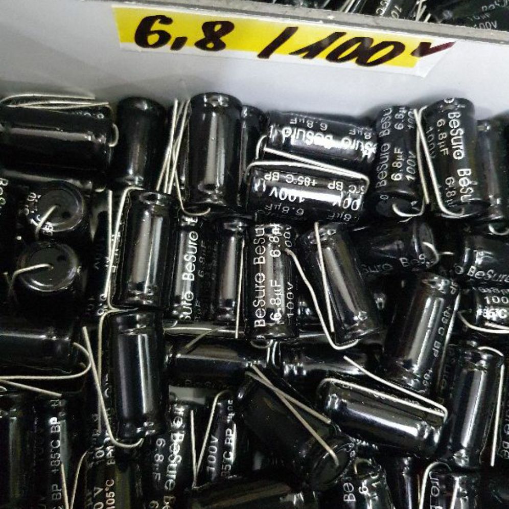 5 con tụ loa 6,8mi 100v 2 đầu