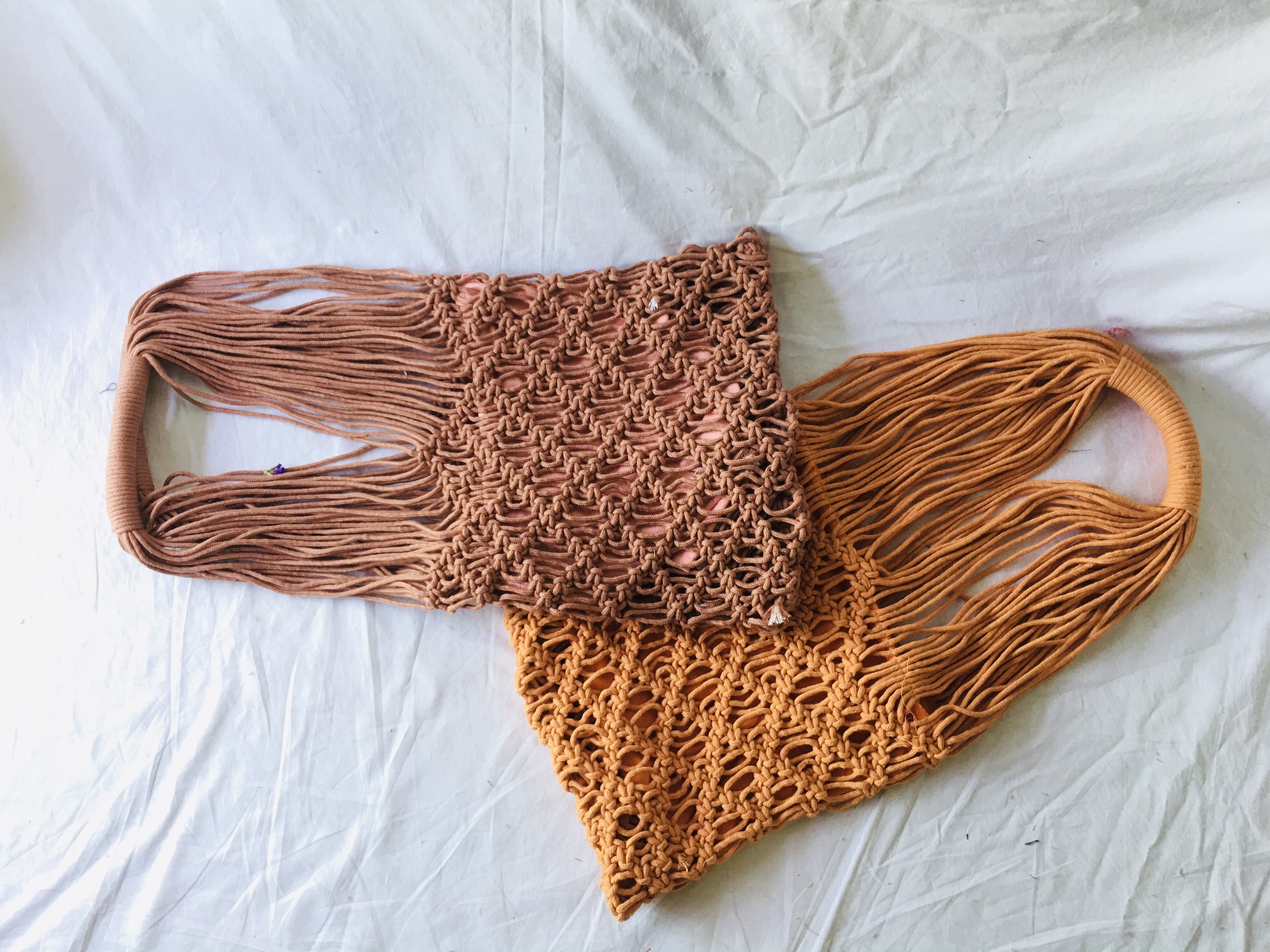 Túi Đeo Vai Macrame Đi Biển Phong Cách Boho Retro (Có Lót Bên Trong)