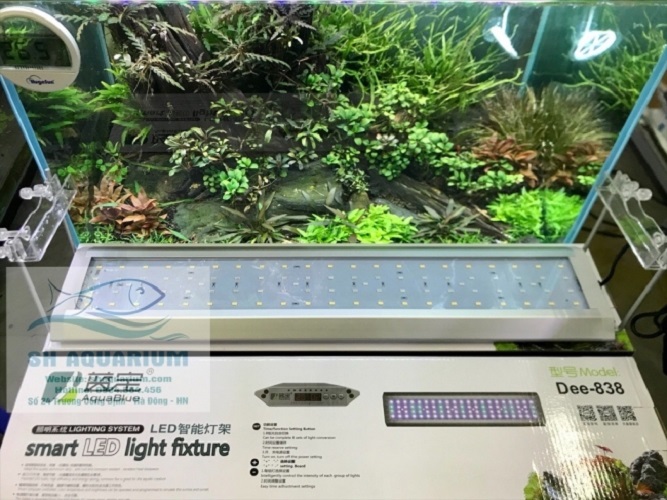 [HOÀN TIỀN 10%]ĐÈN RGB AQUABLUE DEE-818 DÀNH CHO BỂ 45CM- 55CM