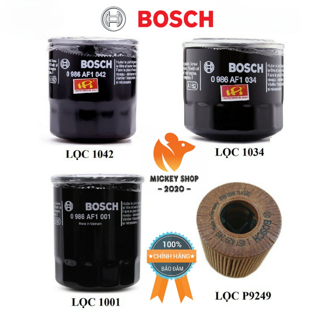 [ MUA NHIỀU ] Lọc Nhớt Động Cơ BOSCH Cho Xe Toyota, Honda, Mitsubishi, Nissan, Kia, Hyundai,...MICKEY 2020 SHOP