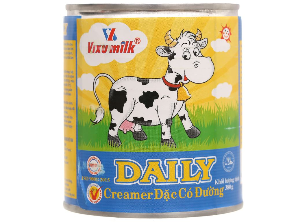 Sữa đặc Daily vàng lon 380g