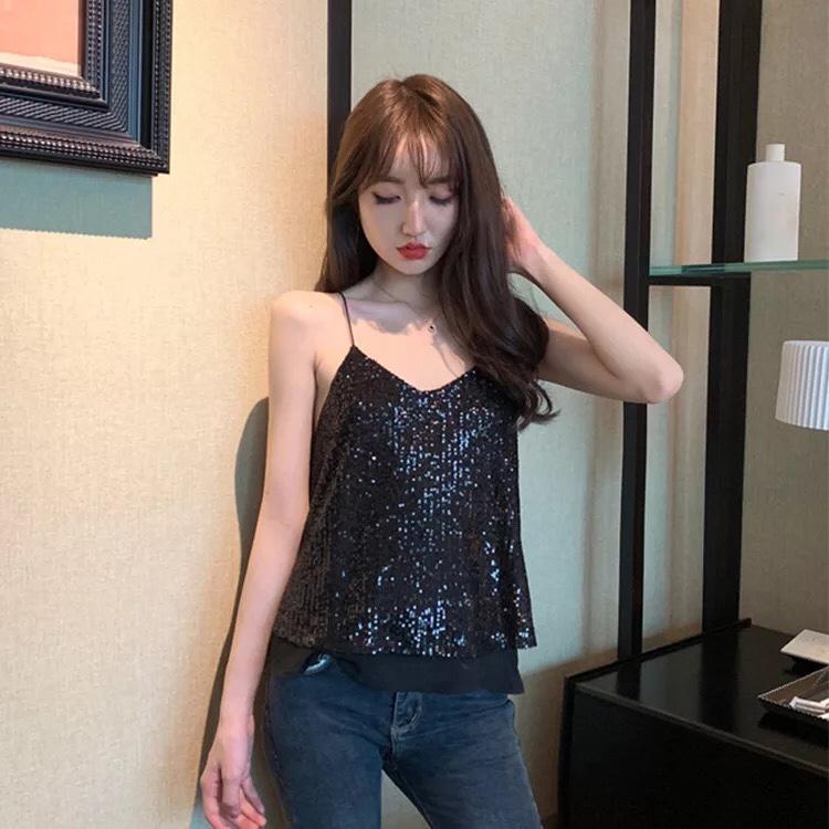 ÁO KIỂU ĐÁ HỘT XOÀN 2 DÂY BẢN TO