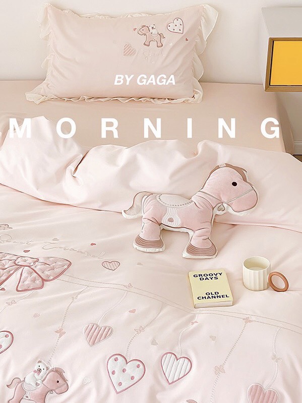 Bộ Chăn ga gối cotton ngựa con