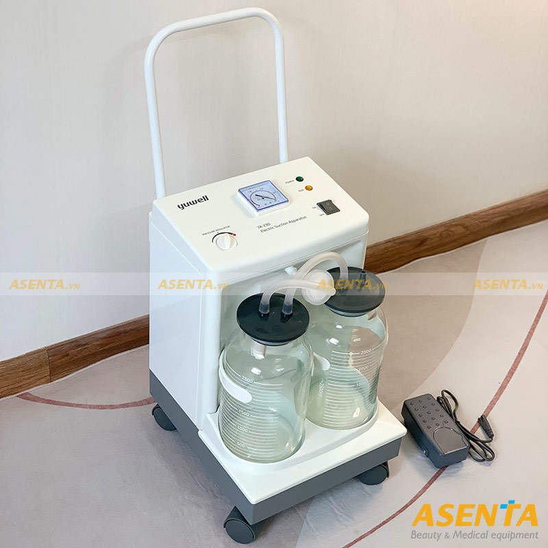 Máy hút dịch mũi, máy hút dịch 2 bình Yuwell 7A-23B/7A-23D