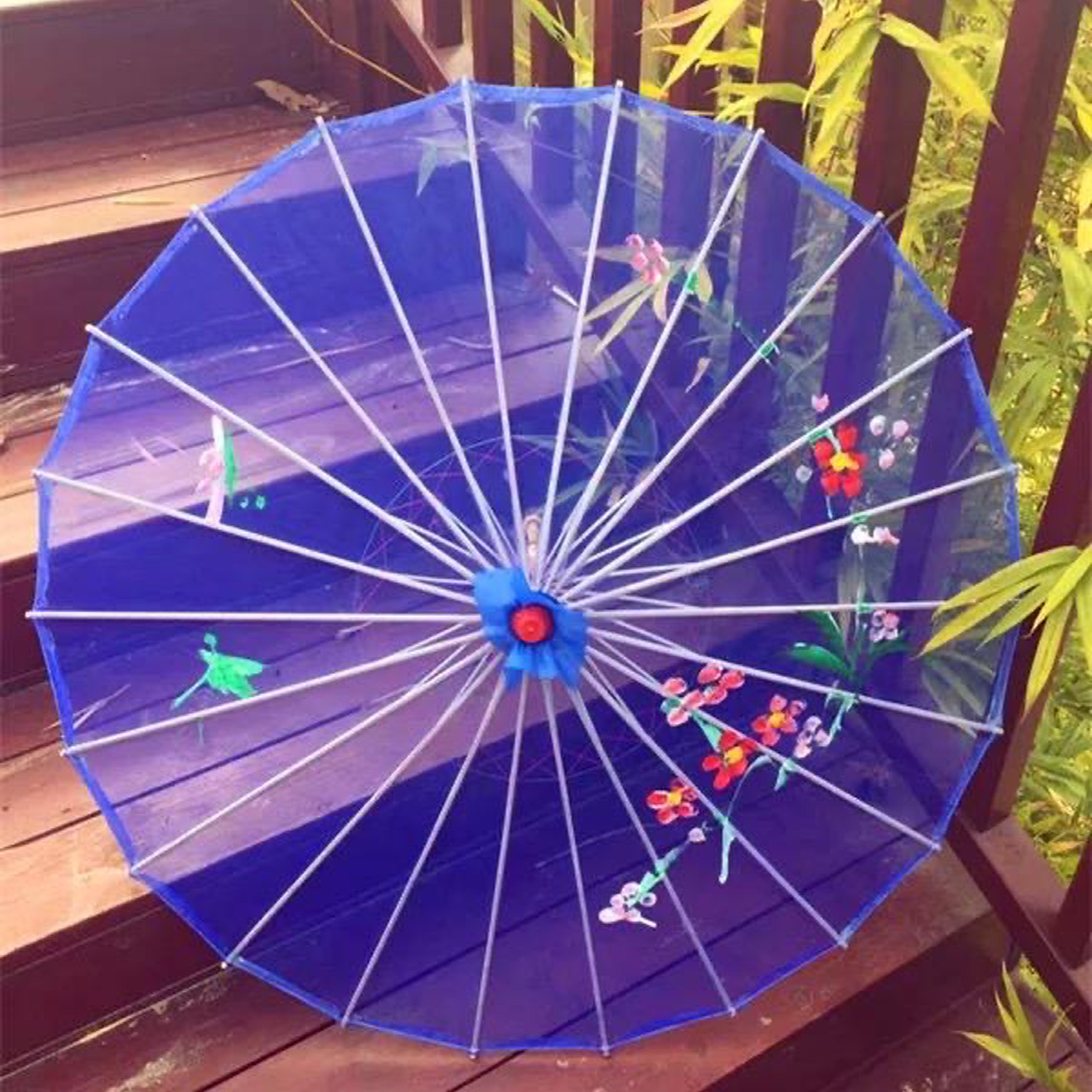 Ô vải trong suốt cổ trang có sẵn