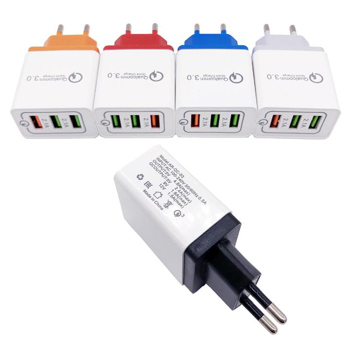 Củ Sạc Nhanh 3 Cổng Qualcomm Quickcharge 3.0 Mstar