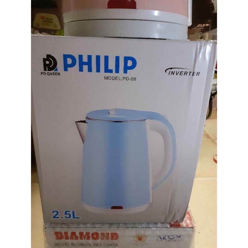 Bình đun siêu tốc 25L Philip - Ấm đun nước sôi cao cấp