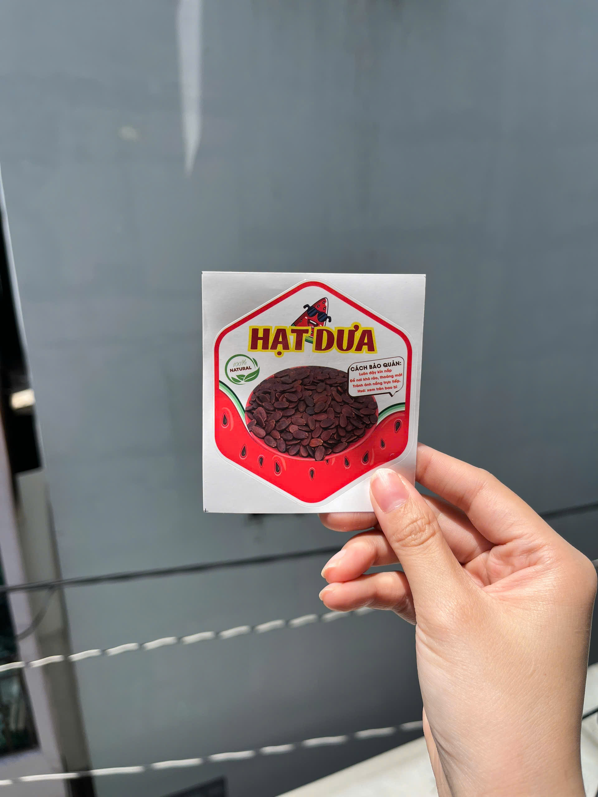 55 Tem Dán, Nhãn Dán các loại hạt- Cán Bóng Đẹp 7x8cm