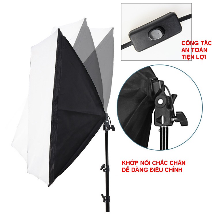 ĐÈN SOFTBOX 50x70 - Không kèm đèn