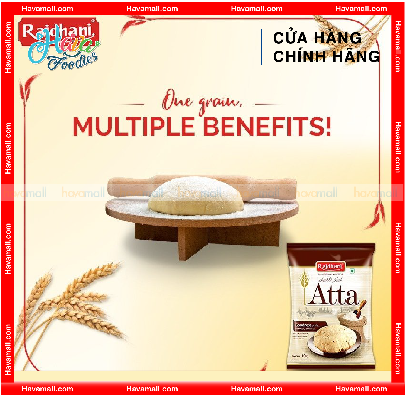 Bột Mì Nguyên Cám Atta 1kg