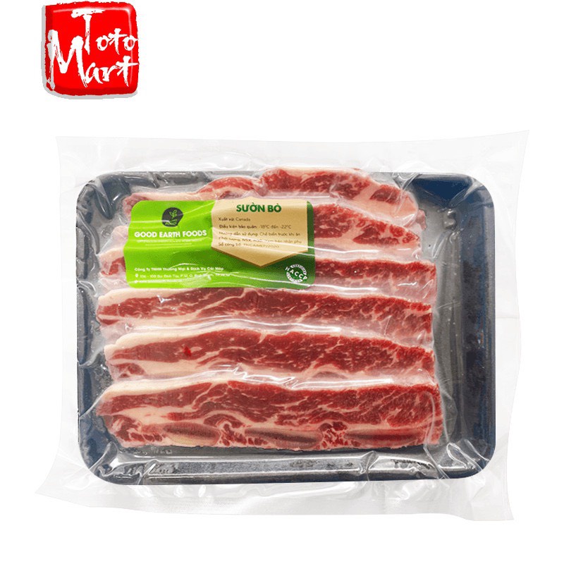 Sườn bò nhập khẩu - có xương (500g)