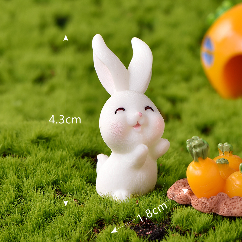 Thỏ Mô hình trang trí tiểu cảnh, terrarium