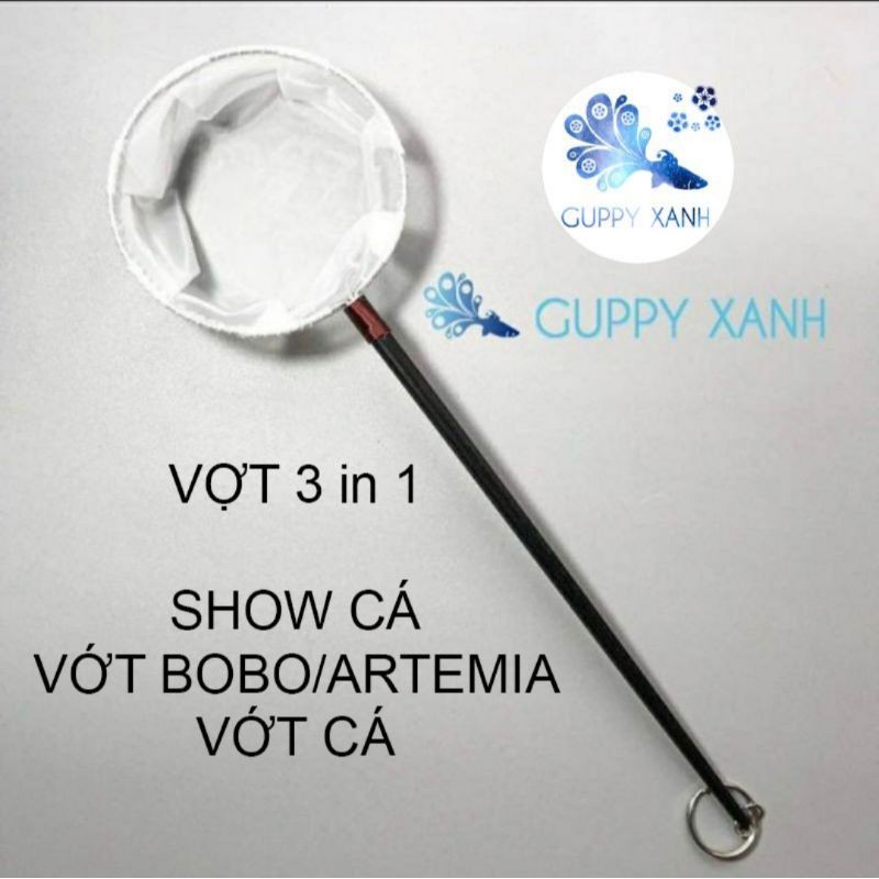 Vợt cá 3 in 1 siêu xịn xò với ba chức năng : show cá, vớt artemia, bobo, vớt cá con