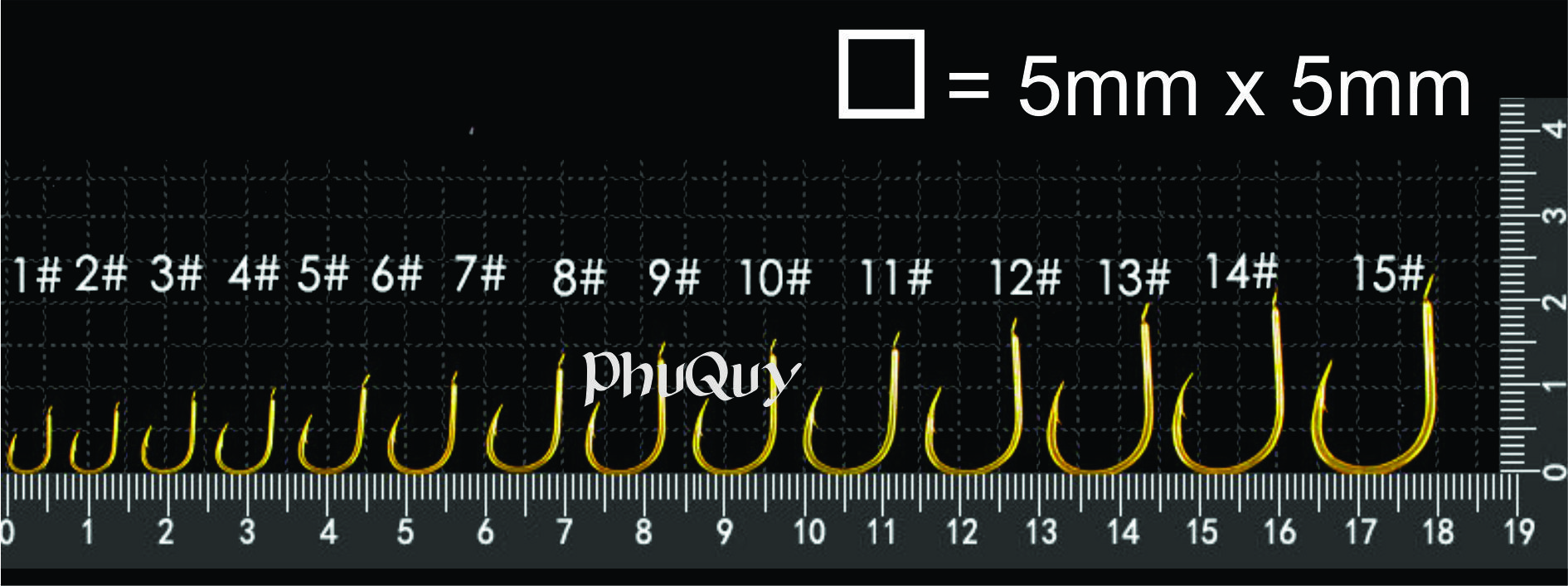Hộp 50 Lưỡi Câu Cá Mạ Vàng (Mã: SP-V)
