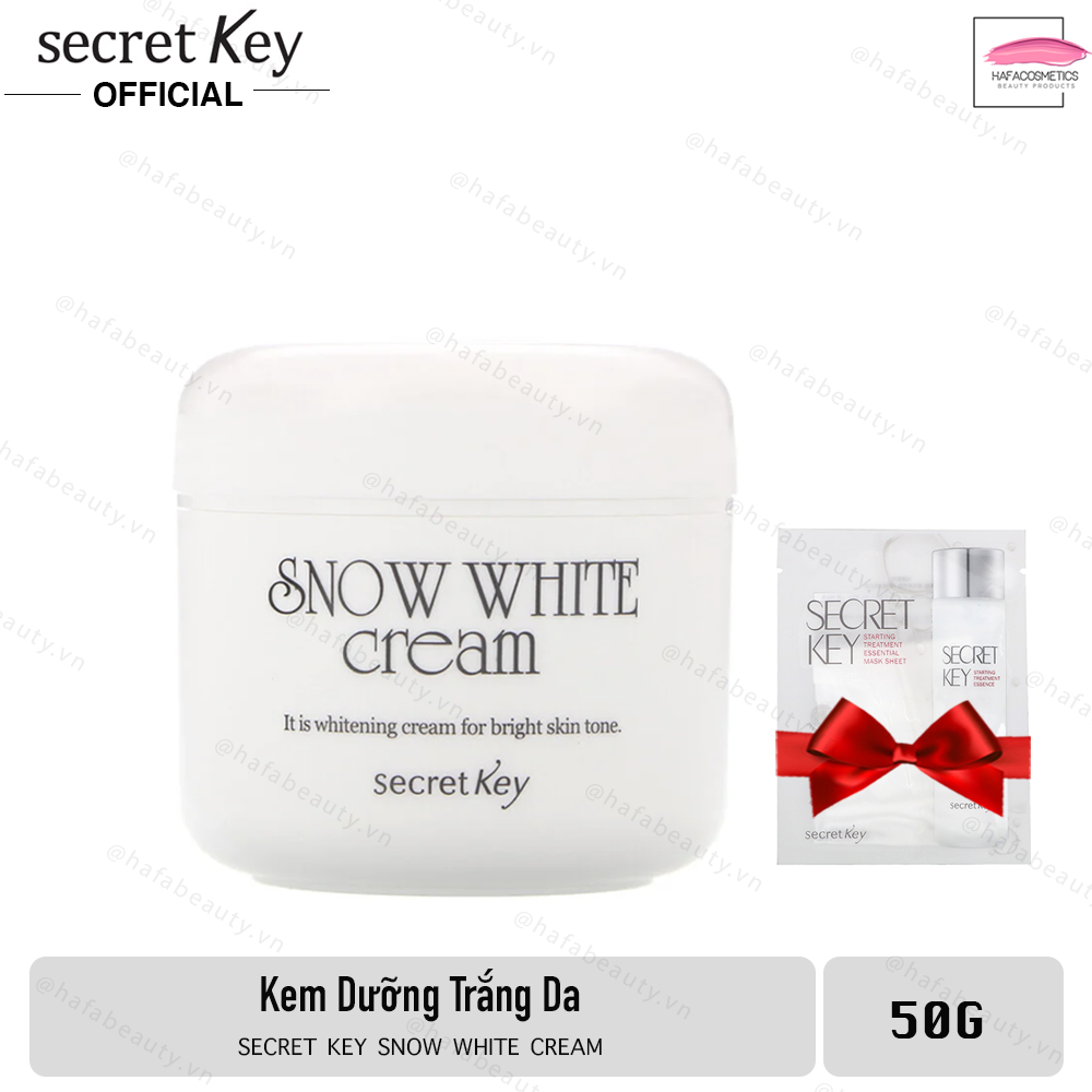 Kem dưỡng trắng da đa năng 4 trong 1 Secret Key Snow White Cream 50g + ?Tặng 1 Mặt nạ Dưỡng Da Secret Key