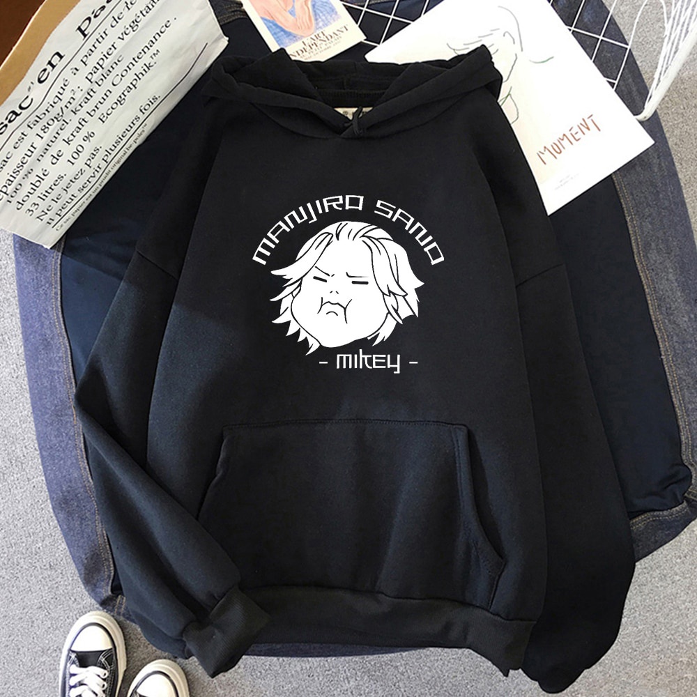 Áo Hoodie dài tay in hình Anime Sano Manjiro Mikey dễ thương hợp thời trang cho nam và nữ