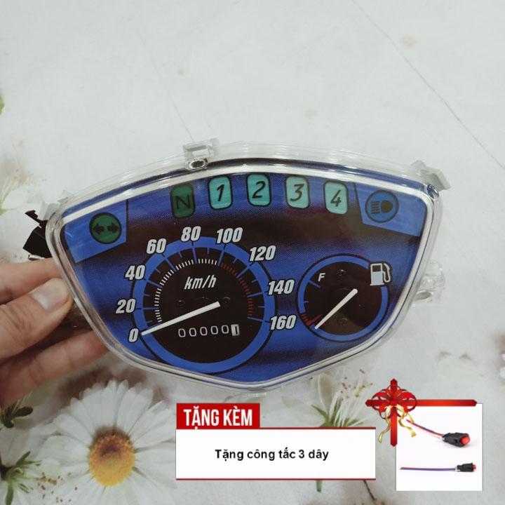 [TẶNG NGAY VÀ LUÔN CÔNG TẮC CHUYỂN ĐỔI] Đồng hồ xe Sirius với đầy đủ tính năng đo km, đo tốc độ, đo xăng thiết kế như zin lắp đặt dễ dàng