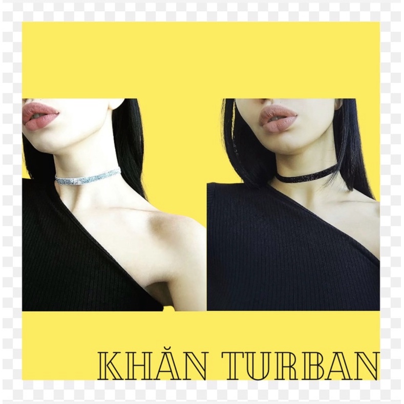 Choker lấp lánh ánh nhũ