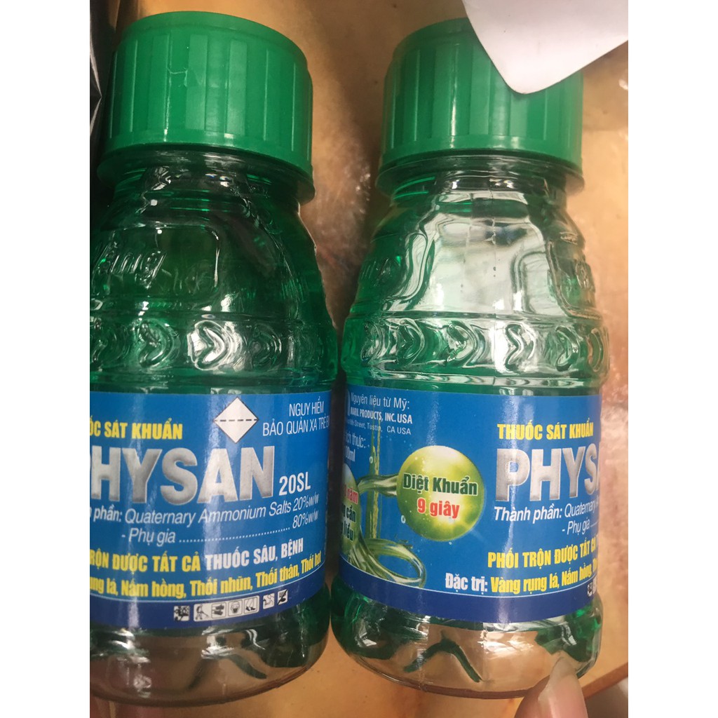 Thuốc đặc trị thối nhũn trên phong lan Physan 20sl lọ 100ml, cam kết hàng đúng mô tả, chất lượng đảm bảo an toàn đến sức khỏe người sử dụng