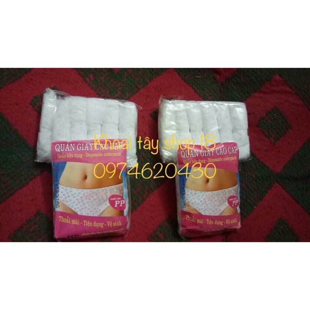 Combo 5 Quần Lót Giấy Cao Cấp Sozo