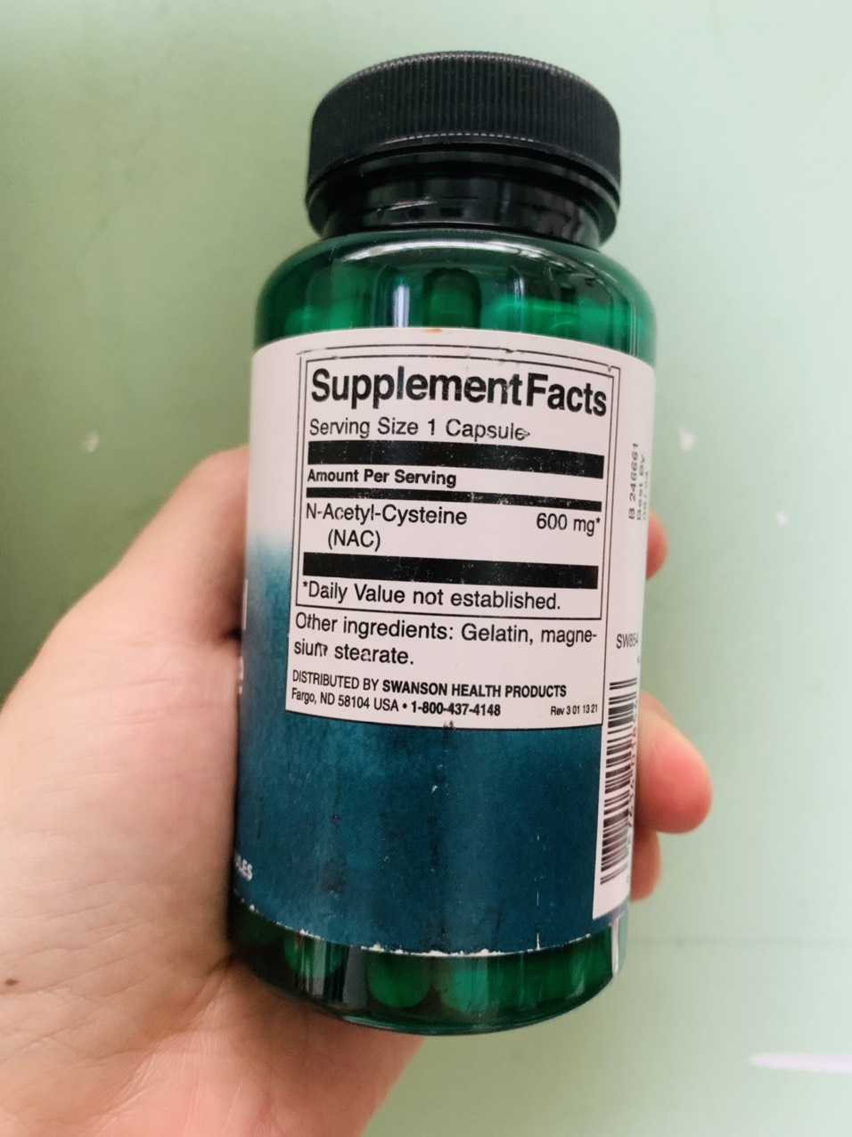 Swanson NAC N-Acetyl Cysteine 100 viên