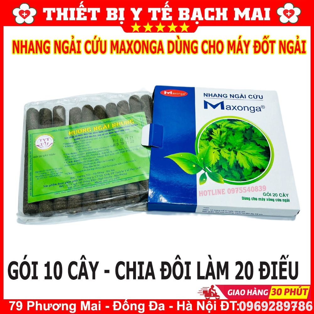 Nhang Ngải Cứu MAXONGA Dùng Cho Máy Xông Ngải MAXONGA, KHÁNH THIỆN, HẢI PHÒNG, NOVA..