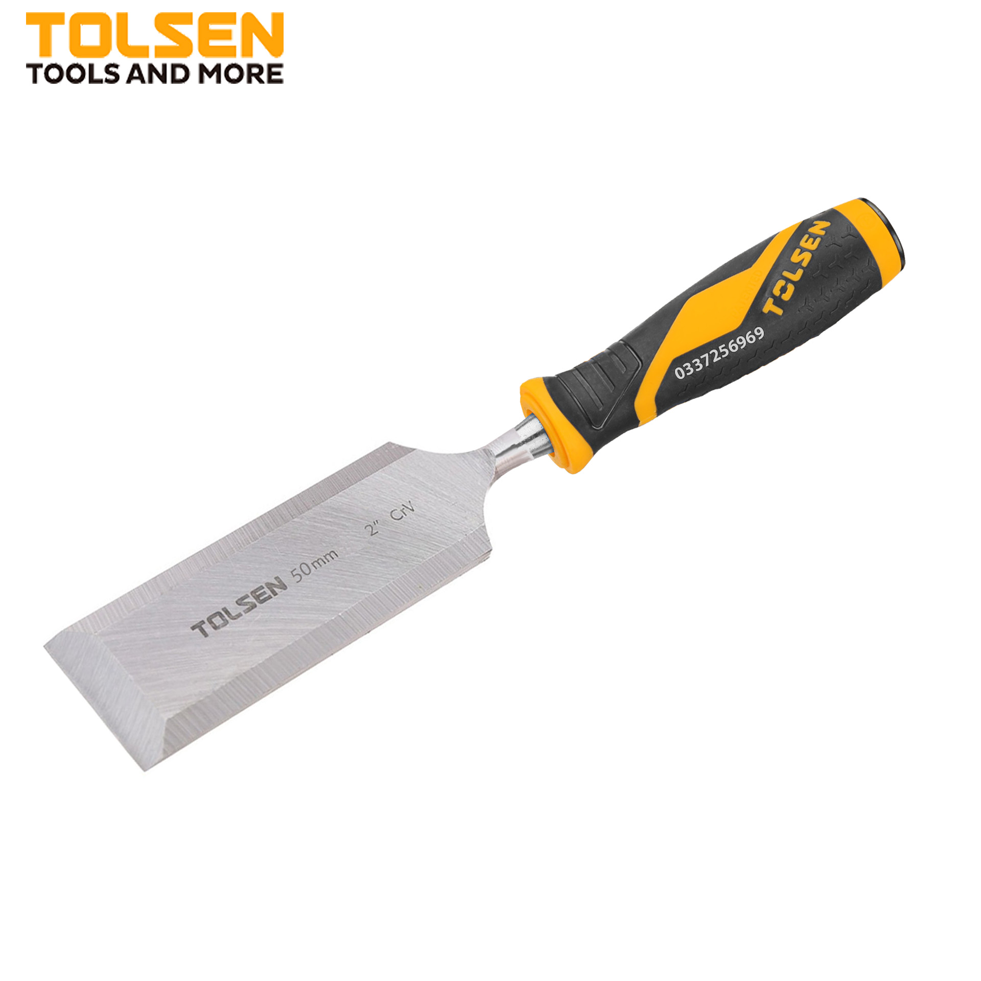 Đục cán nhựa 51mm thích hợp dùng để đẽo, đục gỗ, đá - tiêu chuẩn sản xuất châu âu
