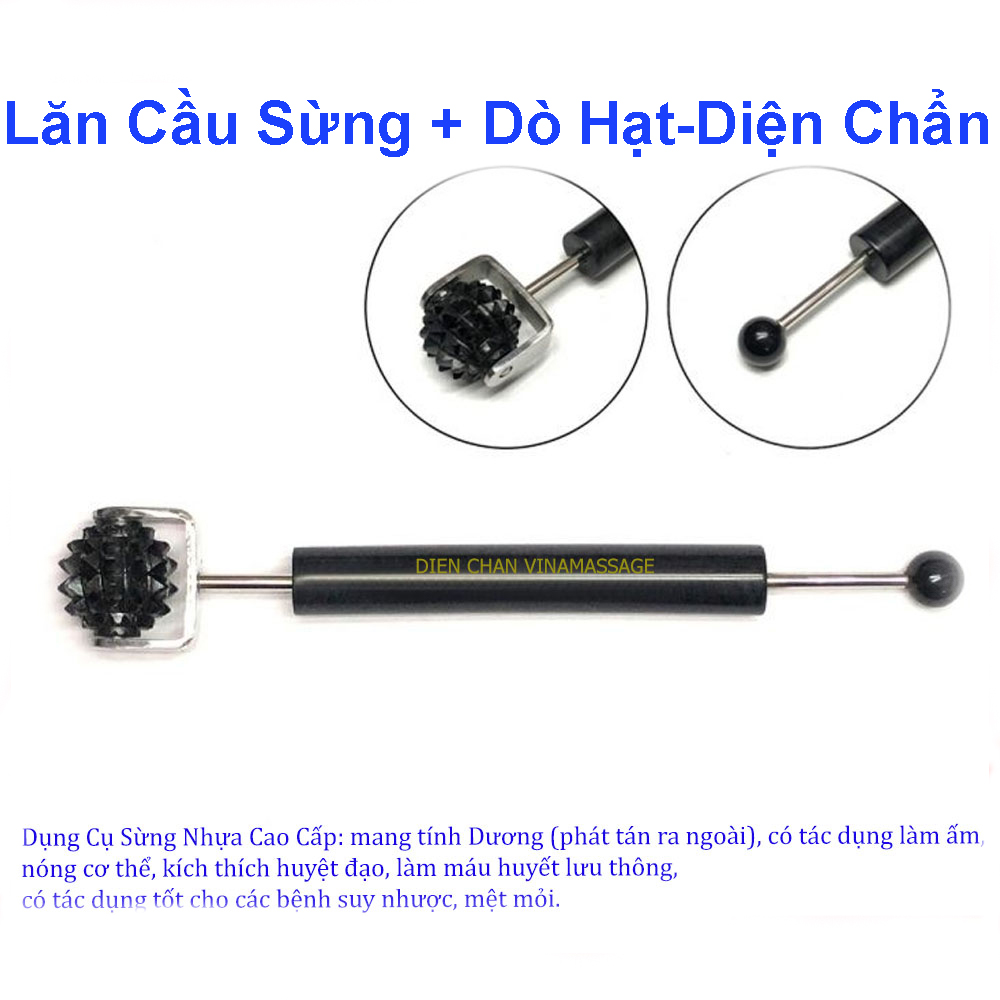 Lăn cầu sừng + dò hạt - dụng cụ diện chẩn vinamassage