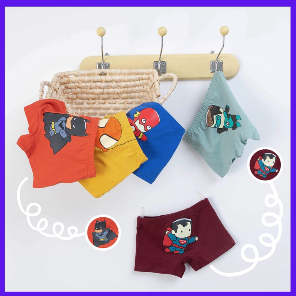 Combo 5 Chiếc Quần Sịp Đùi Cho Bé Trai- Hàng Cao Cấp  Cotton