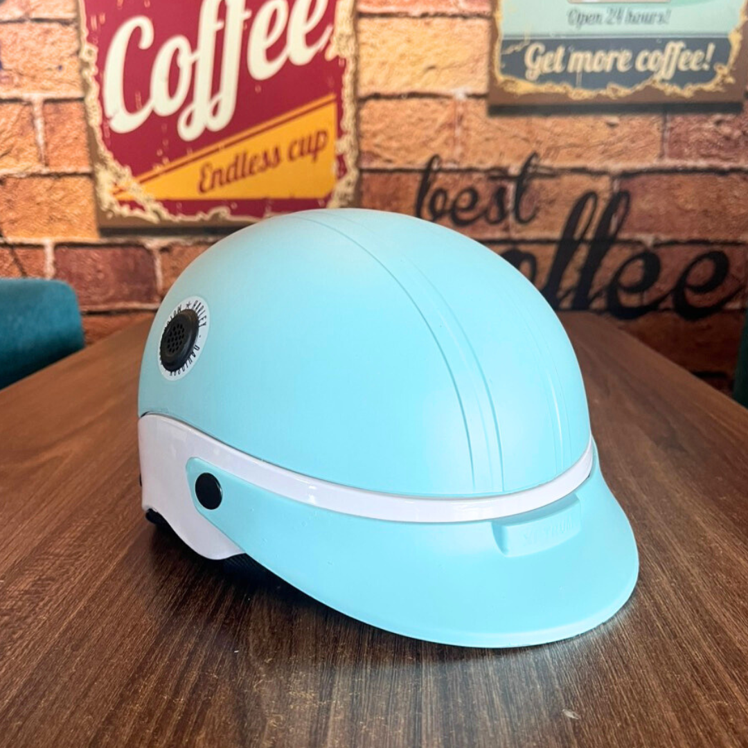 Mũ bảo hiểm nửa đầu trí liễu -Xì trum Helmet- nhiều màu - bảo hành 12 tháng