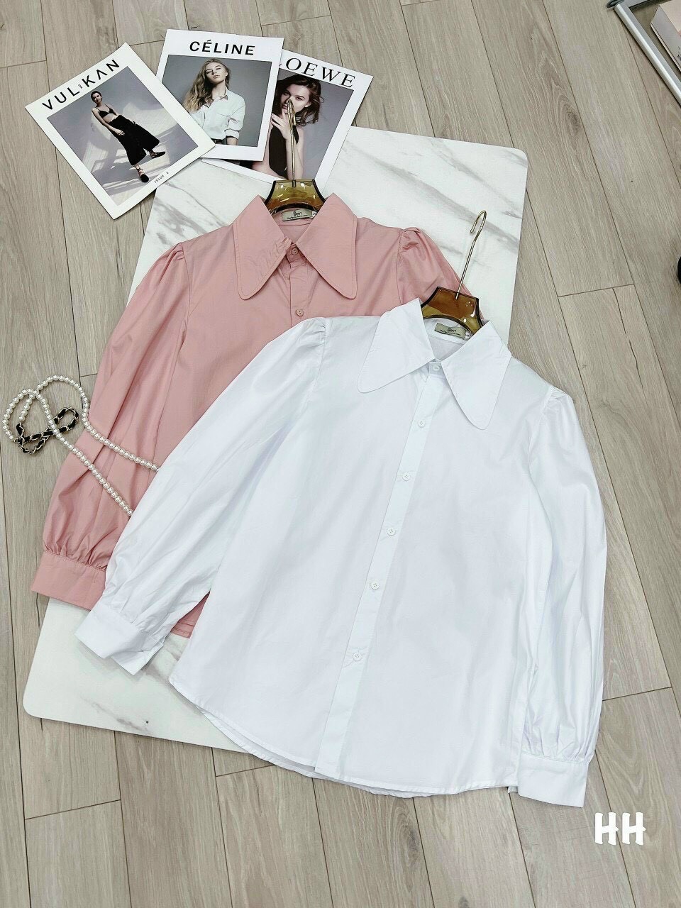 Áo sơ mi tay phồng cực xinh-MTB