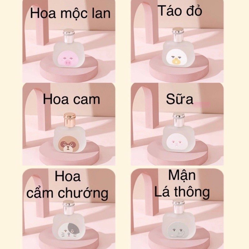 NƯỚC HOA DẠNG XỊT HÌNH THÚ ĐÁNG YÊU