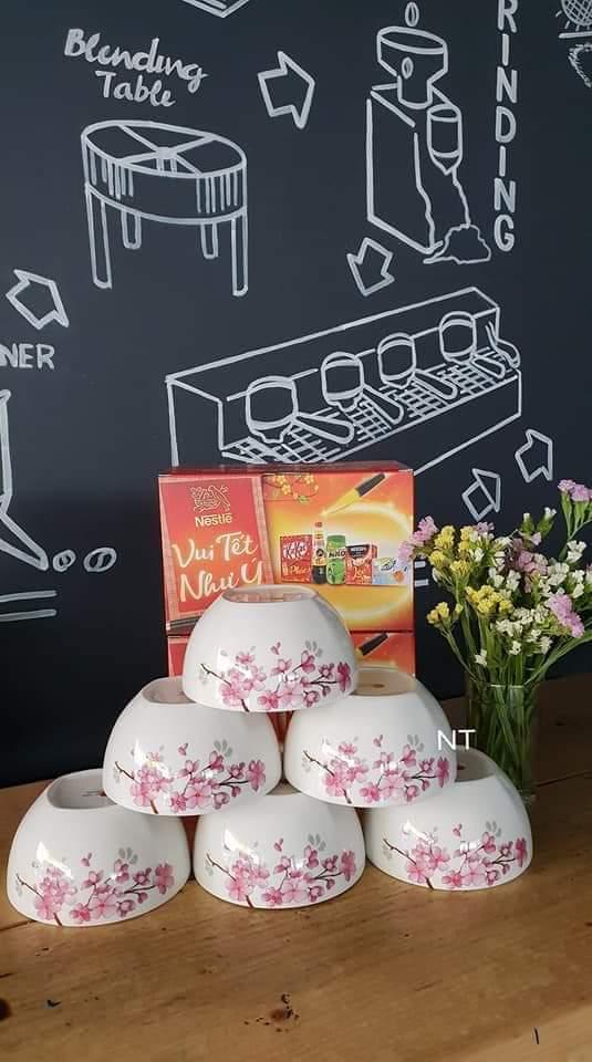 Sốc! Bộ 6 Chén sứ Donghwa cao cấp
