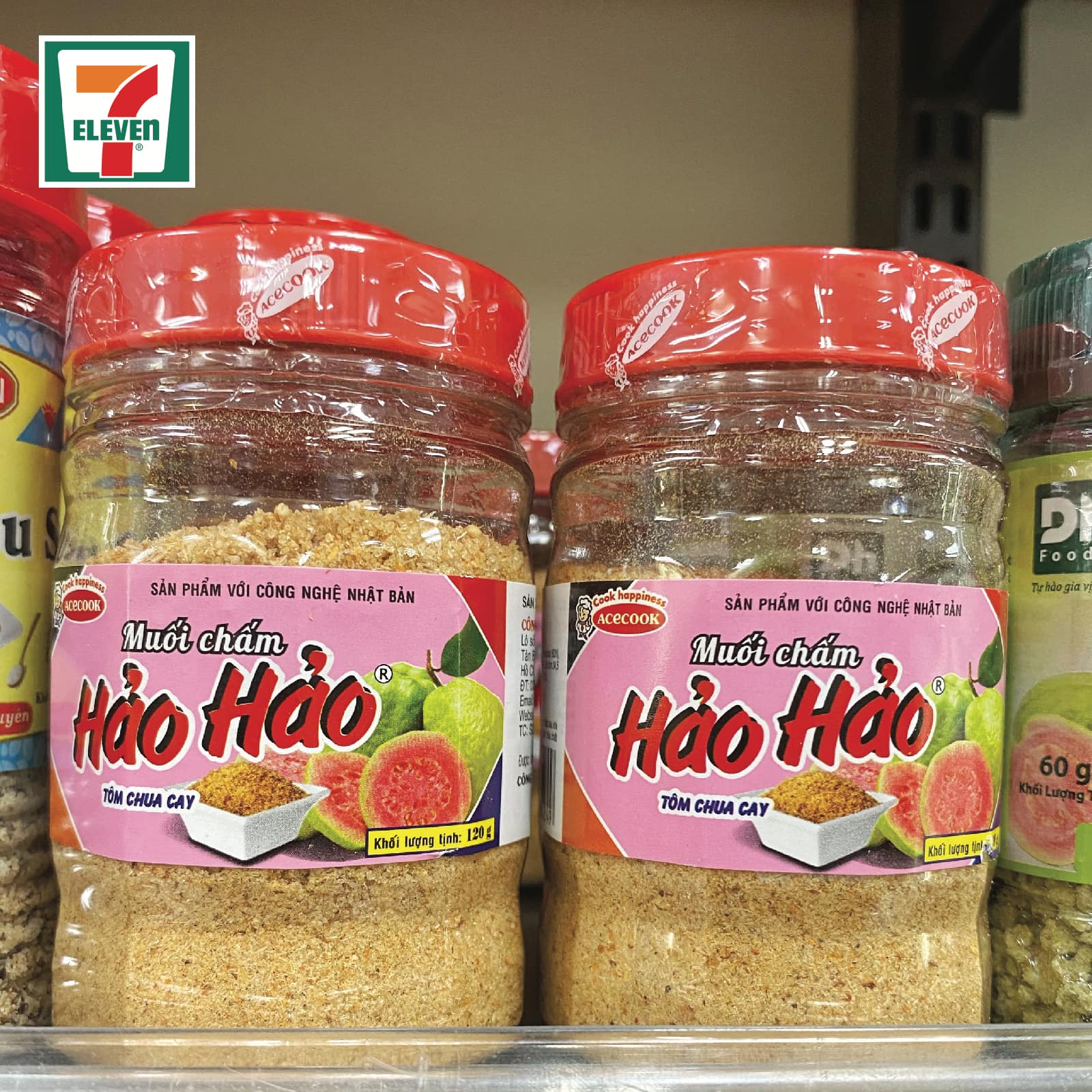 MUỐI CHẤM HẢO HẢO TÔM CHUA CAY - hũ 120gr