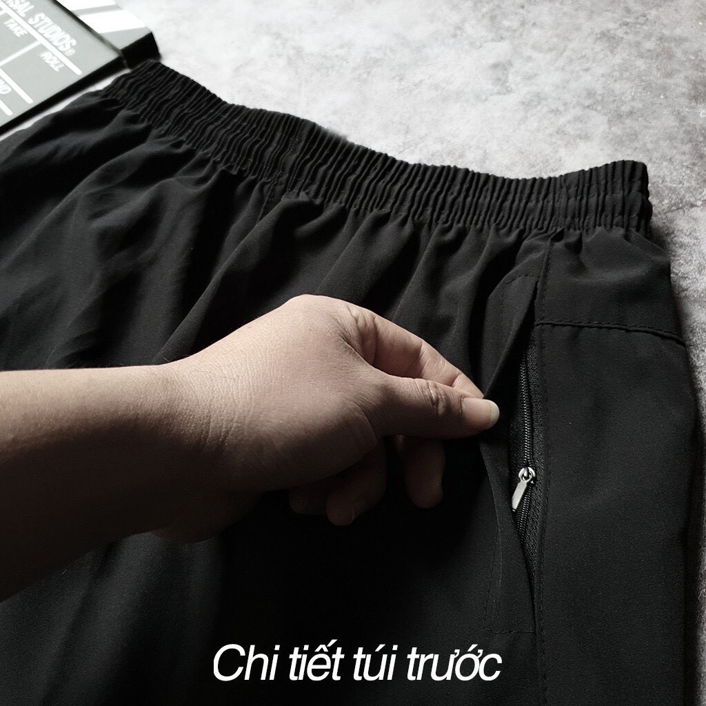 Quần đùi nam mặc nhà chất gió sọc nhí , Quần short nam thể thao co giãn,vận động thoải mái