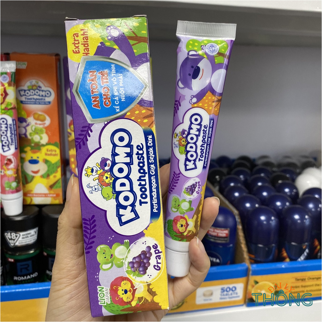Kem Đánh Răng Trẻ Em Kodomo Toothpaste 45g (Nhiều Mùi)