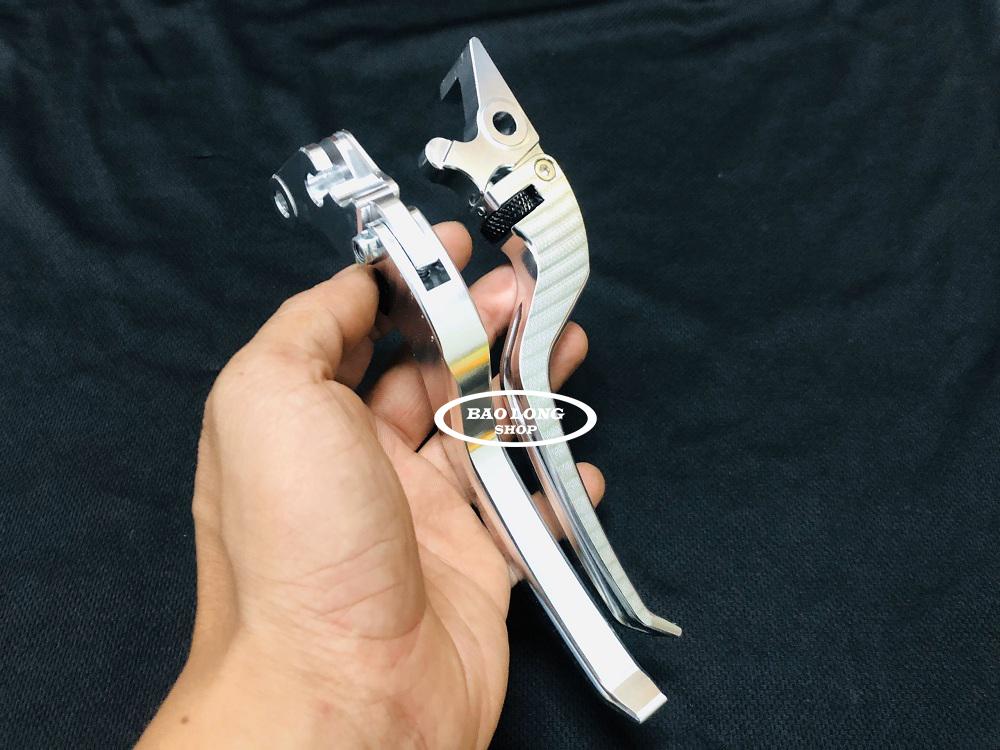 Tay thắng côn RCB V6 dành cho EXCITER,WINNER...(màu bạc)