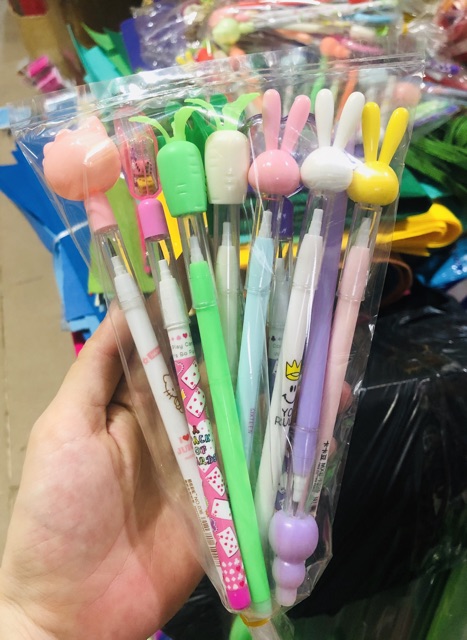 Set 10 bút chì đốt cute
