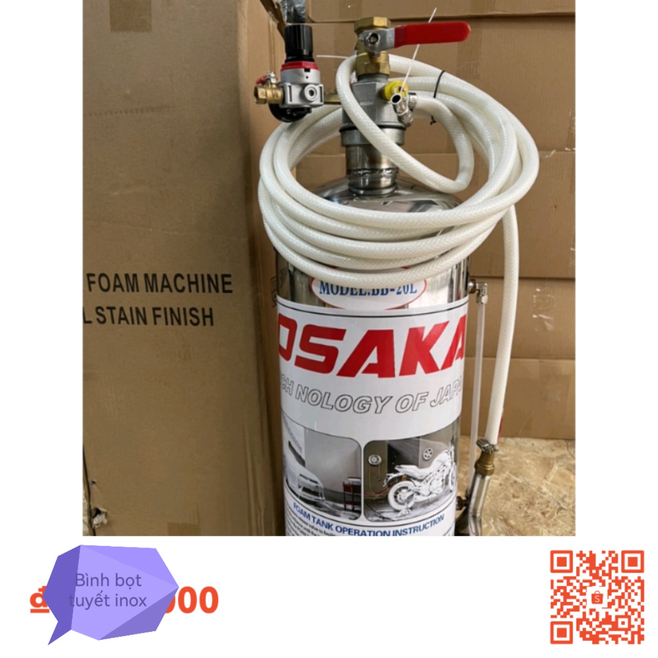 Bình bọt tuyết inox Osaka 20l, 40l, 80l